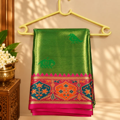 Tissue Silk Saree with a lustrous finish