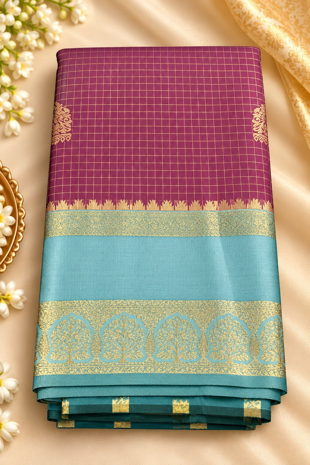 Elegant Banarasi Semi-Silk Saree.